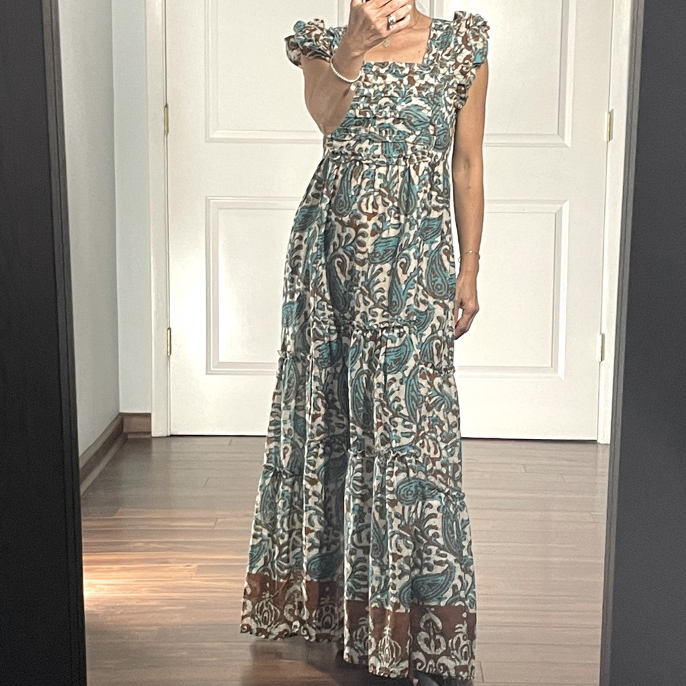 House of Harlow 1960 Teal Brown open back dress size XS NWT - Picture 2 of 15